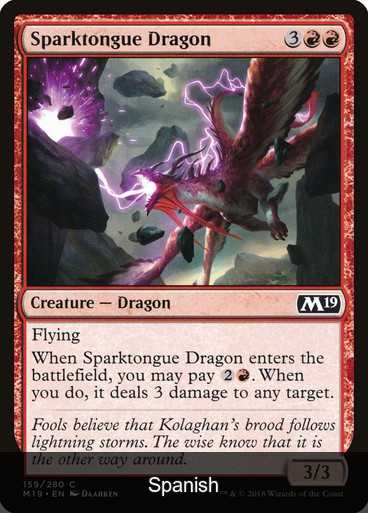 Sparktongue Dragon [Spanish]