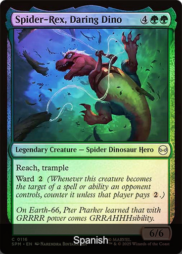 Spider-Rex, Daring Dino Foil [Spanish]