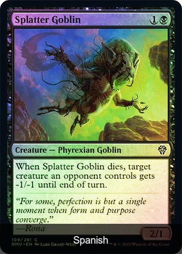 Splatter Goblin Foil [Spanish]