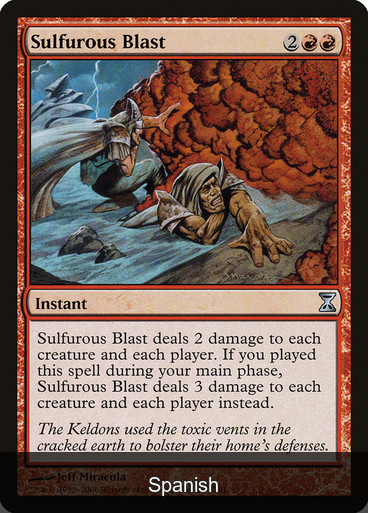 Sulfurous Blast [Spanish]