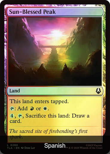 Sun-Blessed Peak Foil [Spanish]