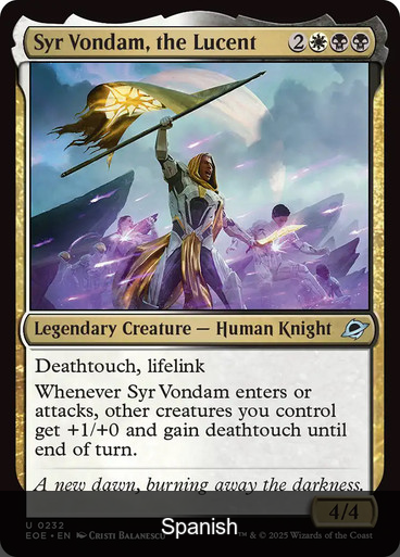 Syr Vondam, the Lucent [Spanish]