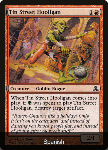 Tin Street Hooligan [Spanish]
