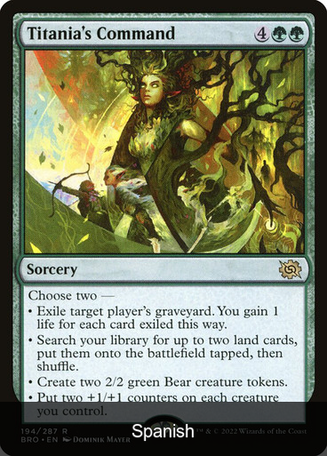 Titania's Command [Spanish]