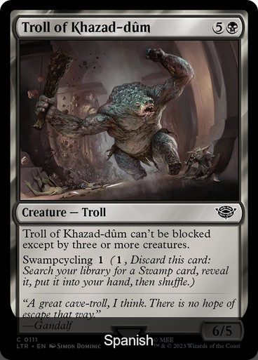 Troll of Khazad-dûm [Spanish]