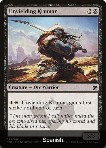 Unyielding Krumar [Spanish]
