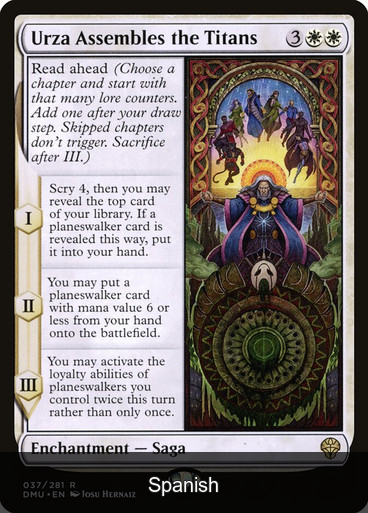Urza Assembles the Titans [Spanish]