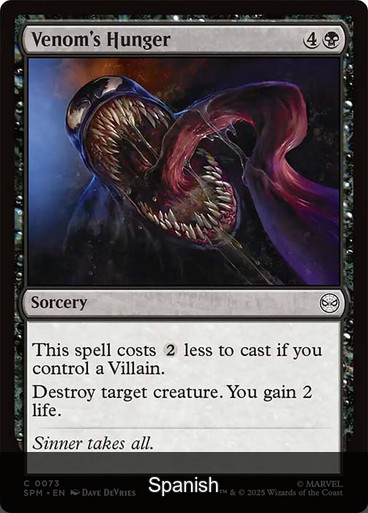 Venom's Hunger [Spanish]