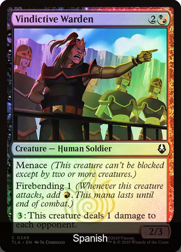 Vindictive Warden Foil [Spanish]