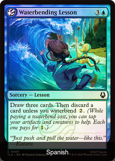 Waterbending Lesson Foil [Spanish]