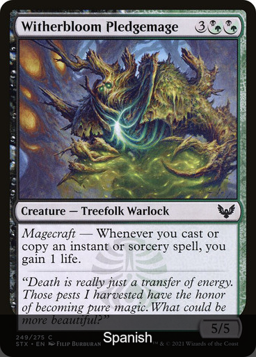 Witherbloom Pledgemage [Spanish]