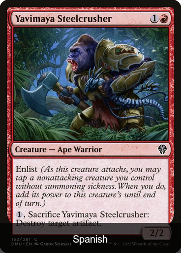 Yavimaya Steelcrusher [Spanish]