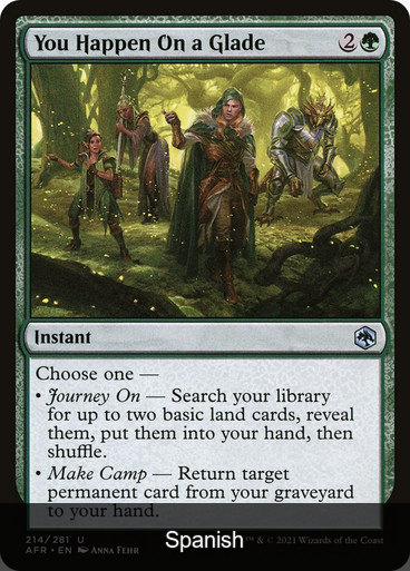You Happen On a Glade [Spanish]