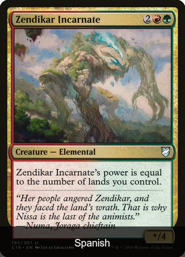 Zendikar Incarnate [Spanish]