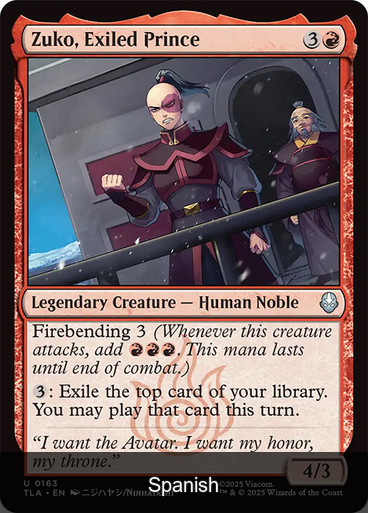 Zuko, Exiled Prince [Spanish]