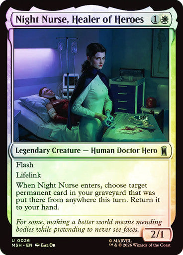 Night Nurse, Healer of Heroes Foil
