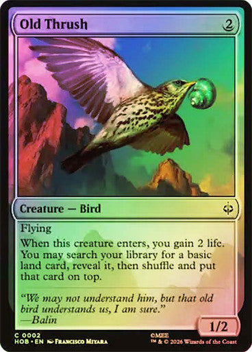 Old Thrush Foil