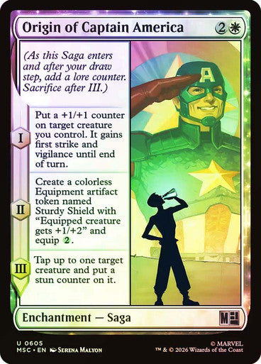 Origin of Captain America Foil