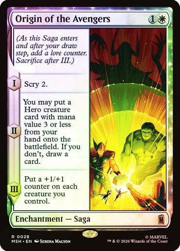 Origin of the Avengers Foil