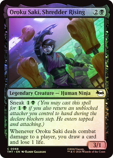 Oroku Saki, Shredder Rising Foil