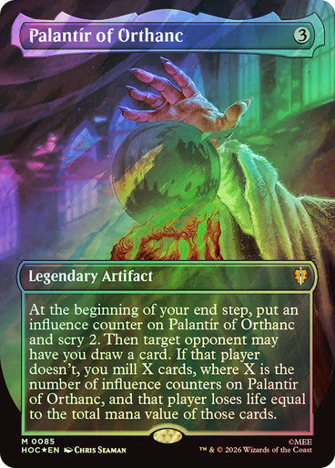 Palantír of Orthanc (Borderless) Surge Foil