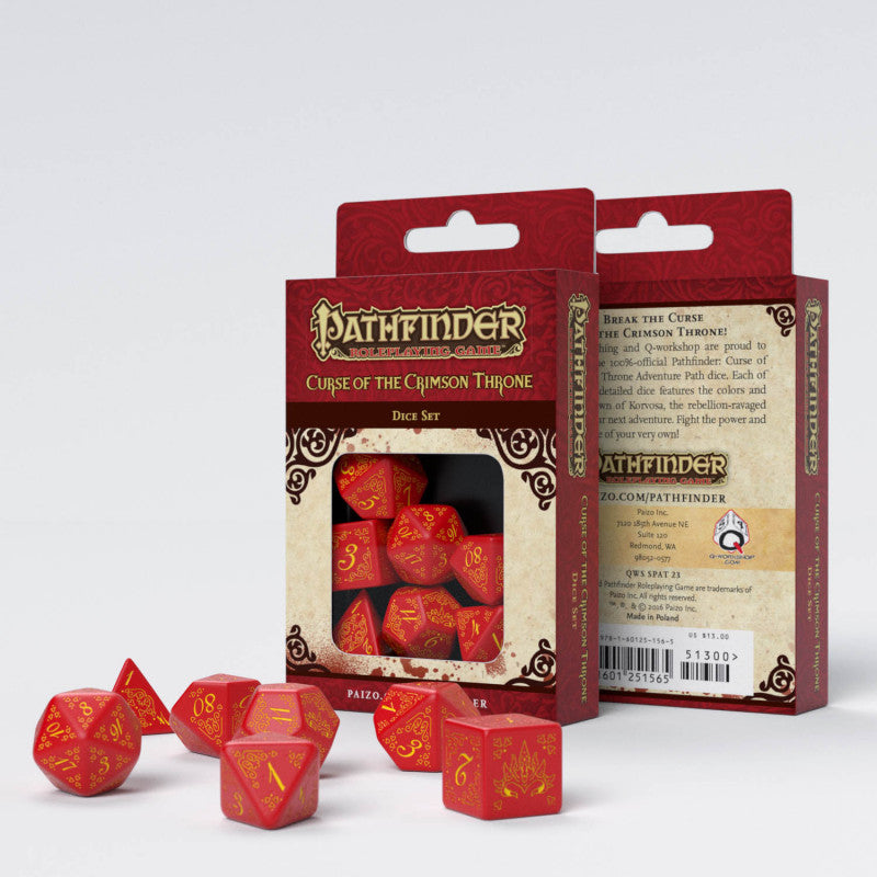 Q Workshop: Pathfinder Curse of the Crimson Juego de Dados