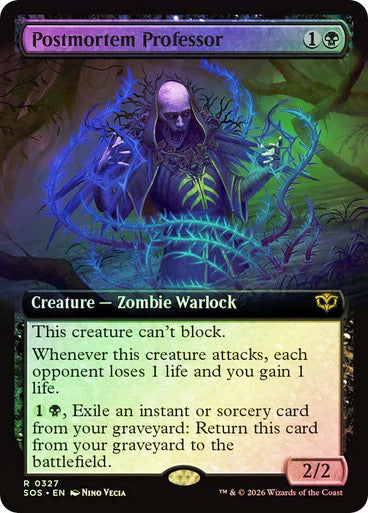 Postmortem Professor (Extended Art) Foil