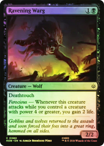 Ravening Warg Foil