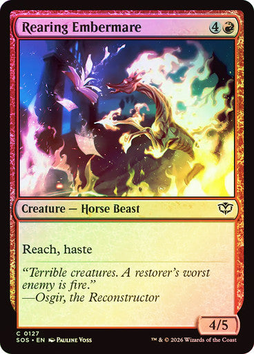 Rearing Embermare Foil