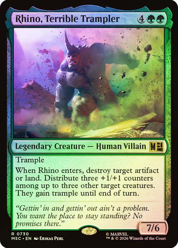 Rhino, Terrible Trampler Foil