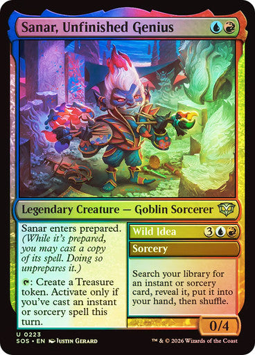 Sanar, Unfinished Genius // Wild Idea Foil