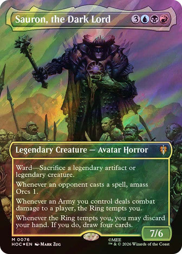 Sauron, the Dark Lord (Borderless) Surge Foil