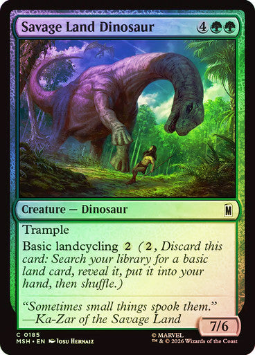 Savage Land Dinosaur Foil