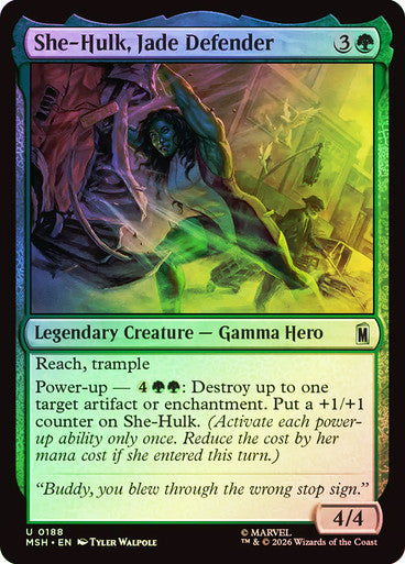 She-Hulk, Jade Defender Foil