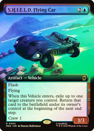 S.H.I.E.L.D. Flying Car (Extended Art) Foil