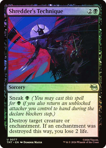 Shredder's Technique Foil