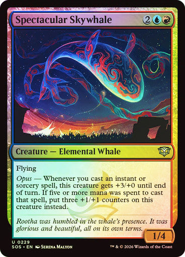 Spectacular Skywhale Foil