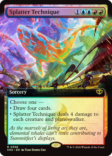 Splatter Technique (Extended Art) Foil