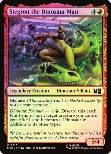 Stegron the Dinosaur Man Foil