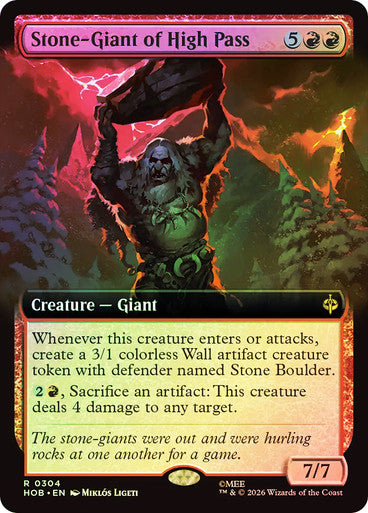 Stone-Giant of High Pass (Extended Art) Foil