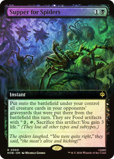 Supper for Spiders (Extended Art) Foil