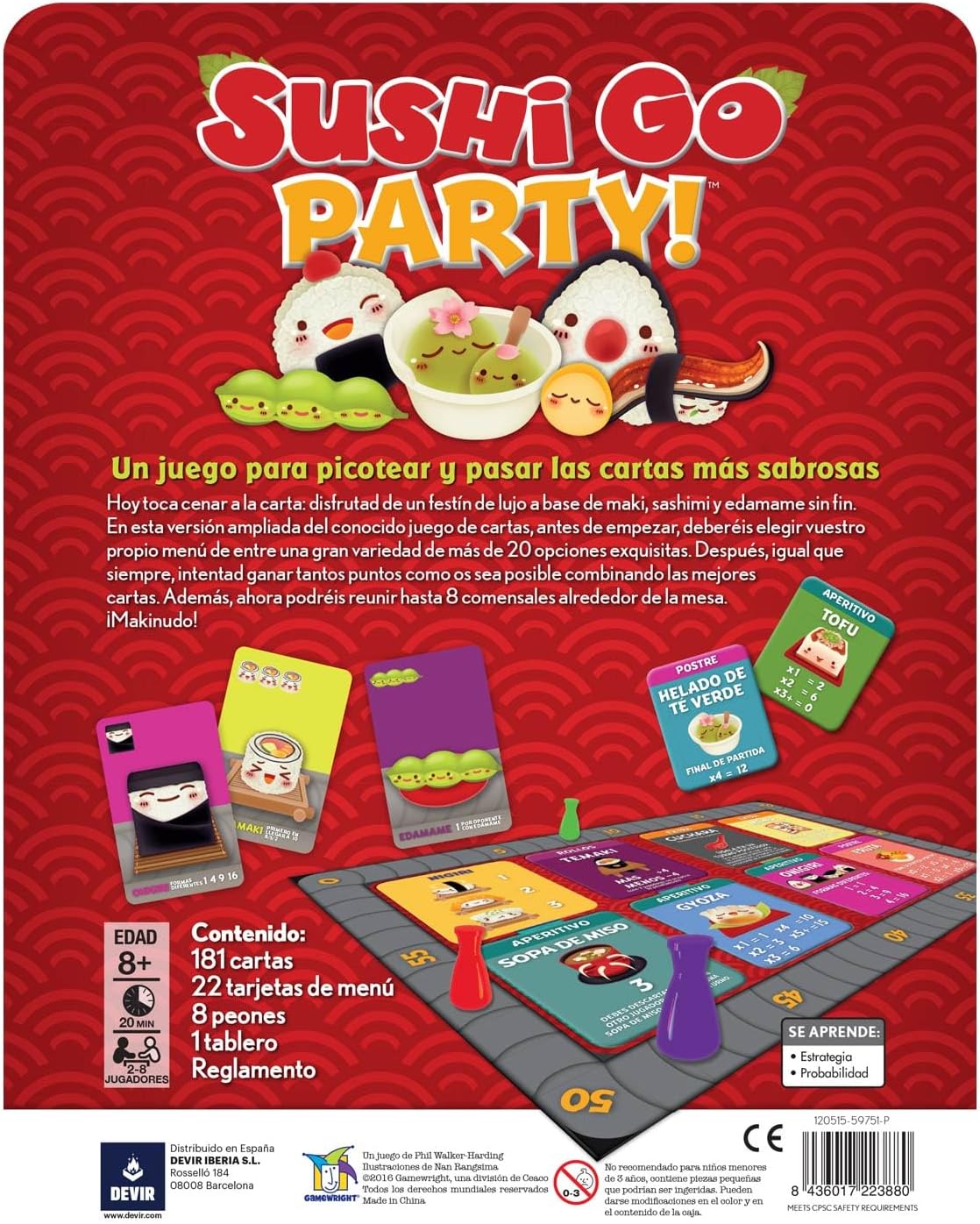 Sushi Go Party - ESPAÑOL