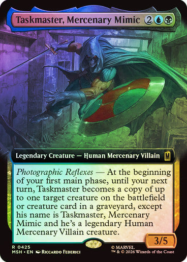 Taskmaster, Mercenary Mimic (Extended Art) Foil