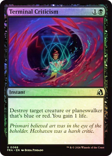 Terminal Criticism Foil