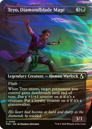 Teyo, Diamondblade Mage (Borderless) Foil