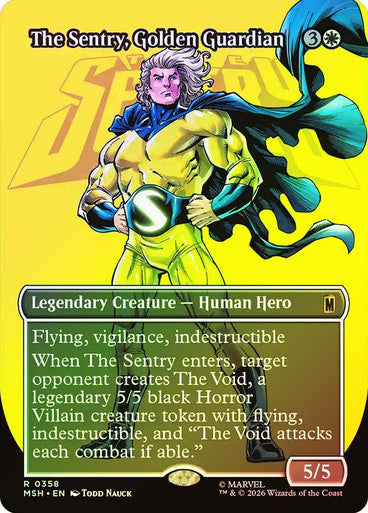 The Sentry, Golden Guardian (Borderless) Foil