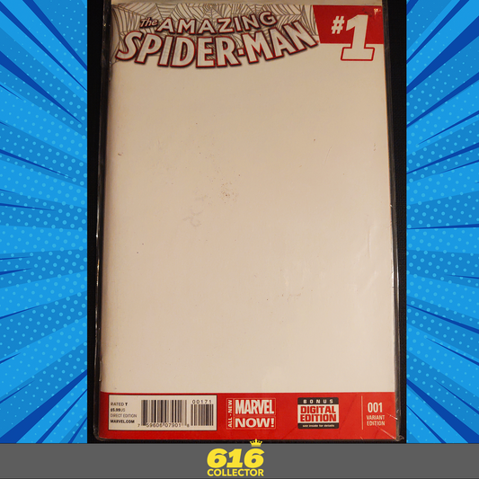 The Amazing Spider-Man #1 Blank Cover (2014) 1st SILK