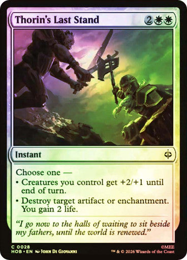 Thorin's Last Stand Foil
