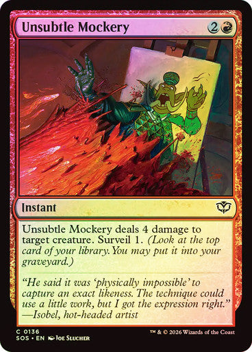 Unsubtle Mockery Foil