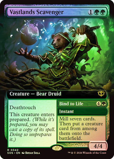 Vastlands Scavenger // Bind to Life (Extended Art) Foil